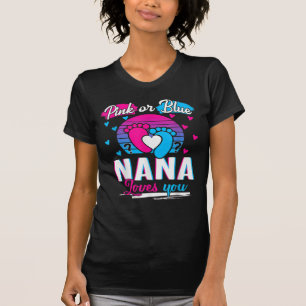 Camiseta Nana Rosa Ou Azul Te Ama A Fazer Uma Revelação D