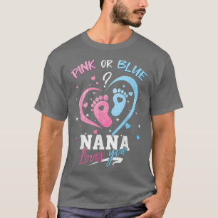 Camiseta Nana Rosa Ou Azul Te Ama Sexo Reveal Baby Gi
