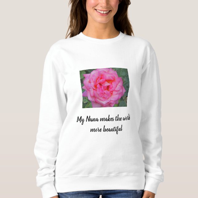 Camiseta Nana Torna o Mundo Belos Avós Rosa Rosa Rosa Rosa  (Frente)