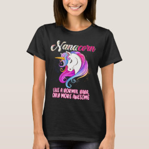 Camiseta Nanacorn feliz dia das mães amante de unicórnio or