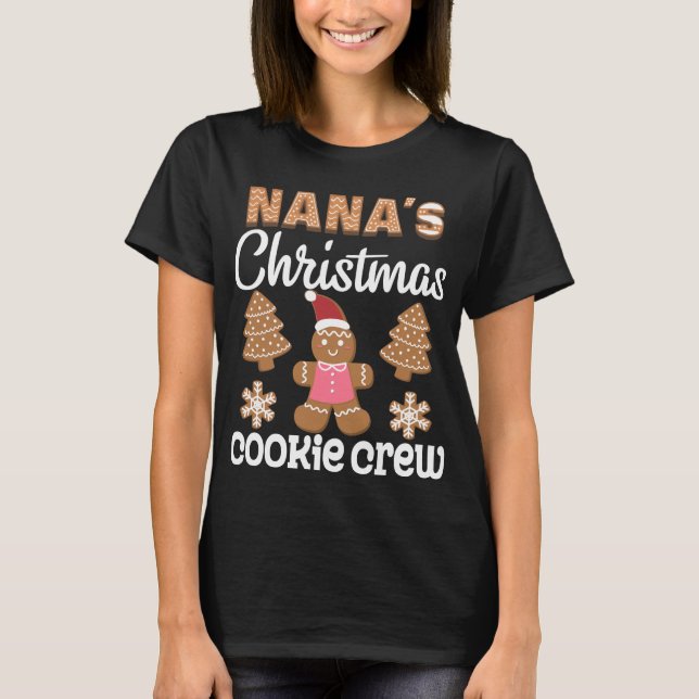 Camiseta Nana's Christmas Cookie Crew (Frente)