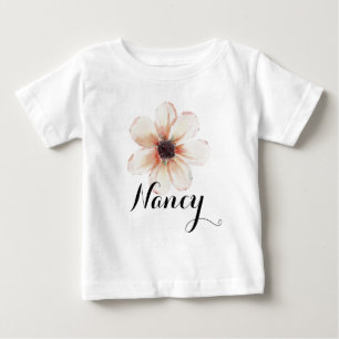 Camiseta Nancy Nome Bebês Meninas Revelam Recém-Nascido Ros