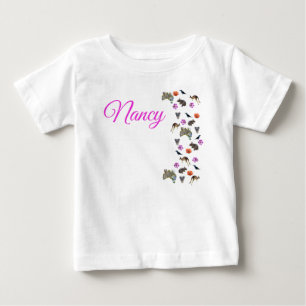 Camiseta Nancy, Nome, Com Vida Selvagem Australiana,