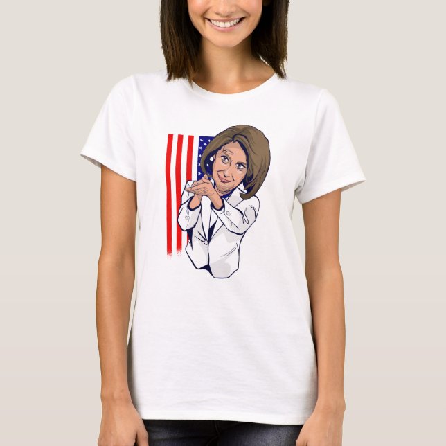 Camiseta Nancy Pelosi aplaudir meme (Frente)