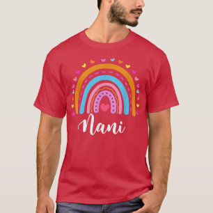 Camiseta Nani Oferece Para Avó Cute Nani Rainbow Mães D