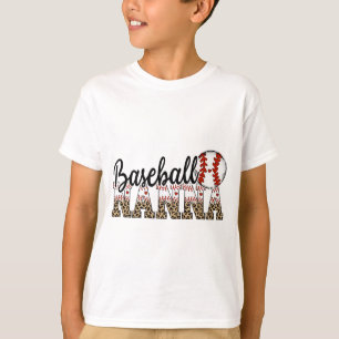 Camiseta Nanna Women Ballpark Nanna Baseball Mãe Mãe Mãe Da
