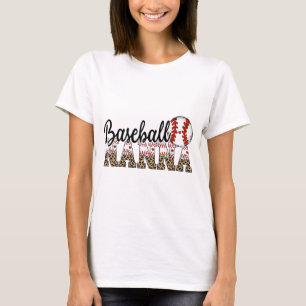 Camiseta Nanna Women Ballpark Nanna Baseball Mãe Mãe Mãe Da