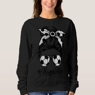 Camiseta Nannie Life Soccer Mamãe Dia de as mães Mensageiro
