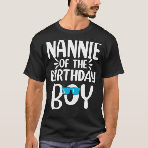 Camiseta Nannie Of The Birthday Boy Mãe Pai Kids Family Mat