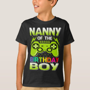 Camiseta NANNY Do Aniversário Garoto Correspondente Ao Víde