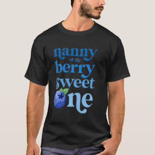 Camiseta Nanny First Birthday Berry Sweet One Blueberry 1 r