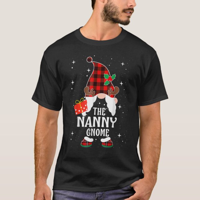 Camiseta Nanny Gnomo Buffalo Xadrez Matando a Família Chris (Frente)