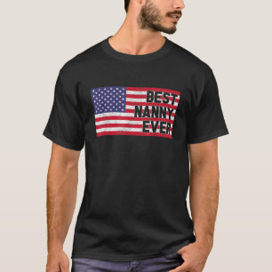 Camiseta Nanny Patriota Americana, a melhor babá de sempre 