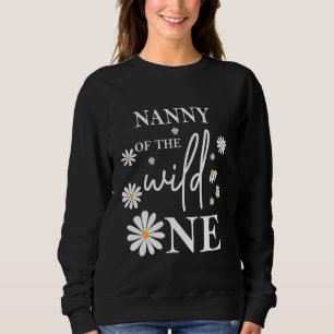 Camiseta Nanny primeiro aniversario Wild One Daisy Flower P