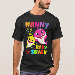 Camiseta Nanny Shark Gift Cute Baby Shark Family Match O