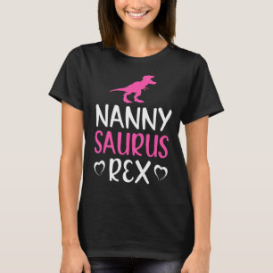 Camiseta Nannysaurus Rex Dinosaur Nanny Surus Família