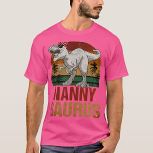 Camiseta Nannysaurus T Rex Dinosaur Nanny Saurus Vintage
