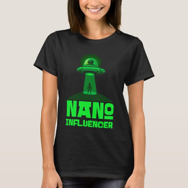Camiseta Nano Influencia Espaço de Alienígena do Pun de Míd (Frente)