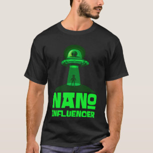 Camiseta Nano Influencia Espaço de Alienígena do Pun de Míd