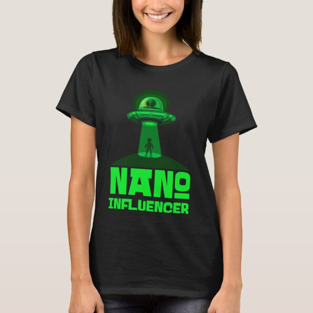 Camiseta Nano Influencia Espaço de Alienígena do Pun de Míd (Frente)