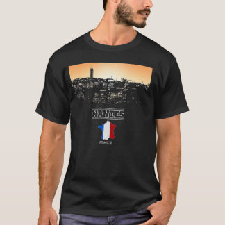 Camiseta nantes france skyline Vacation Souvenir cidade