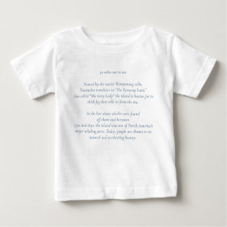 Camiseta Nantucket 30 milhas para Sea Baby Shirt