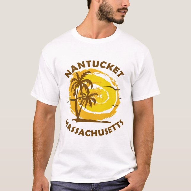 Camiseta Nantucket de Verão - Massachusetts (Frente)