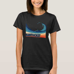 Camiseta Nantucket Massachusetts Retro Surf Navegação e Pei