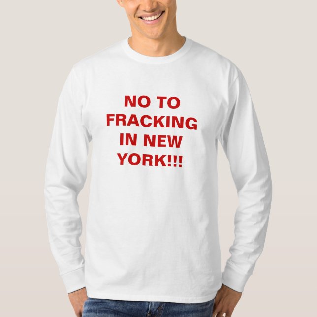 CAMISETA NÃO A FRACKINGIN NEW YORK!!! (Frente)