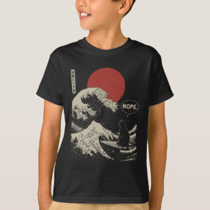Camiseta Não. A Grande Onda Kanagawa Divertido Surfe Japonê