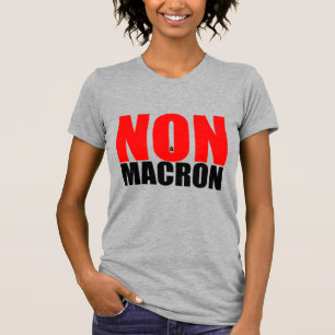 CAMISETA NÃO À MACRON