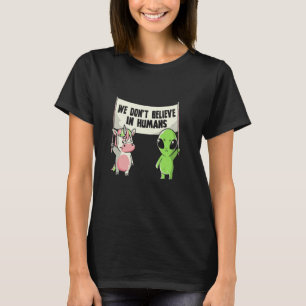 Camiseta Não Acreditamos Em Humanos Criaturas Místicas Unic
