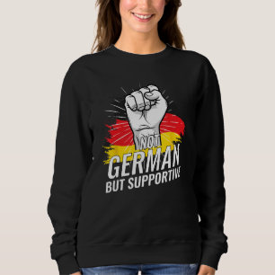 Camiseta Não alemão, mas apoiando a bandeira da Alemanha pa