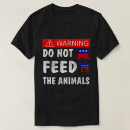 Camiseta Não alimente os animais