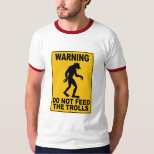Camiseta Não alimente os troll