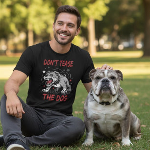 Camiseta Não aliviar o cão, um cão agressivo