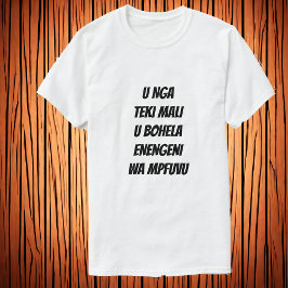 Camiseta Não amarre dinheiro na perna do hipopótamo