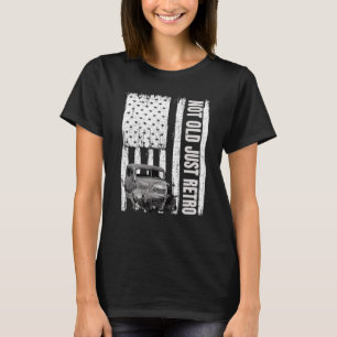 Camiseta Não Antigo Apenas Retrô Vintage Usa Sinalizador
