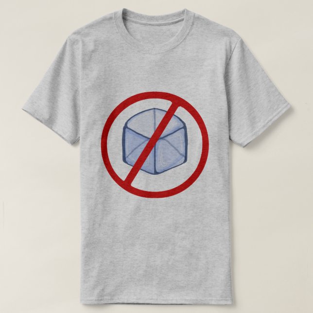 Camiseta Não ao ICE (Frente do Design)