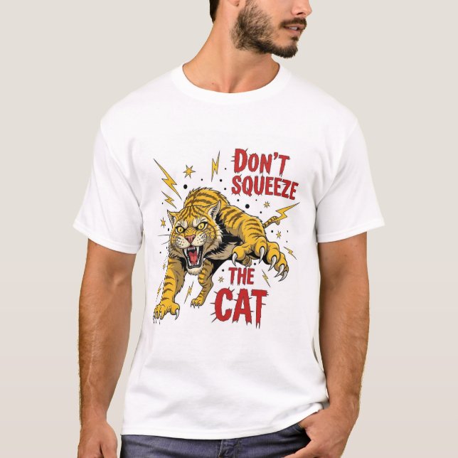 Camiseta Não apague o gato (Frente)