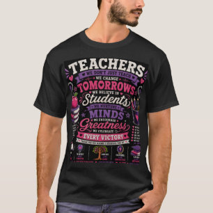 CAMISETA NÃO APENAS ENSINAMOS, MUDAMOS OS AMANHÃS