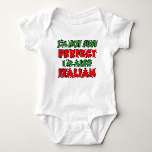 Camiseta Não apenas miúdos italianos perfeitos (Frente)