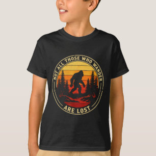 Camiseta Não aqueles que vagueiam estão perdidos bigfoot vi