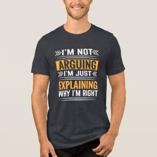 Camiseta Não Argumentando Apenas Para A Direita 64691