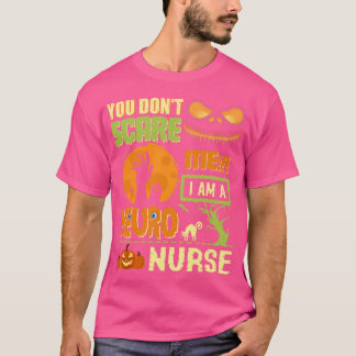 Camiseta Não Assuste Enfermeira de Halloween Neurologia RN 