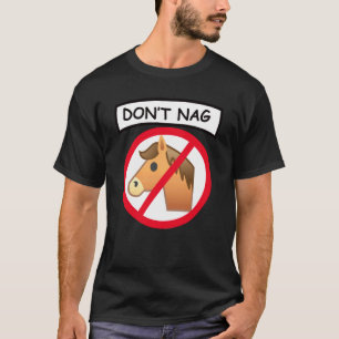 Camiseta Não Atalhe Piada Cavalos Estábulos De Montaria Jó