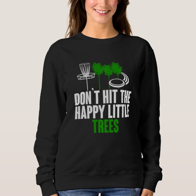 Camiseta Não Atingir o Golfe do Disco Engraçado da Árvore F (Frente)