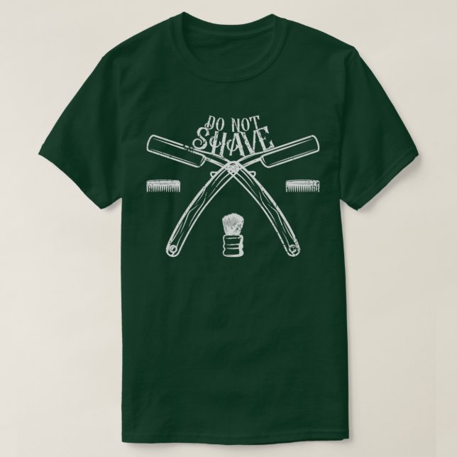 Camiseta Não barba 1 (Frente do Design)