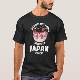Camiseta não basta viagem para o Japão uma vez que o Japão 