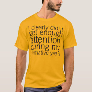 Camiseta não bastante atenção